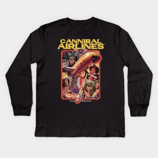 Cannibal Airlines Kids Long Sleeve T-Shirt